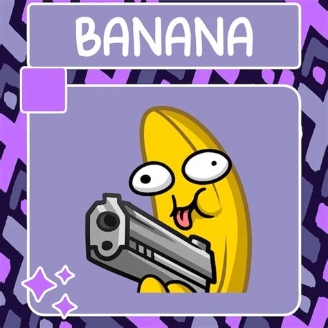 Banana Gun Emote Twitch Emote Youtube Emote Discord - Etsy India