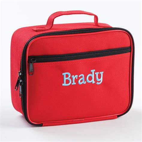 Personalized Red Lunch Bag | Lunch bag, Personalized lunch bags, Back ...