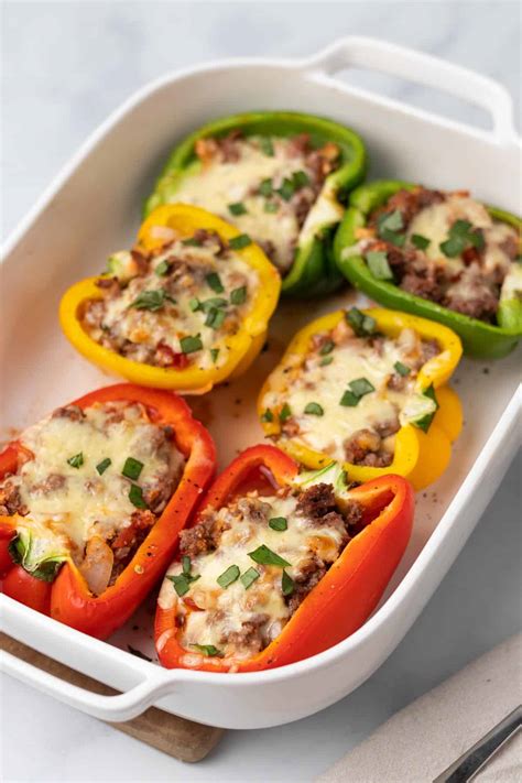 No Carb Stuffed Peppers at Terrance Mitchell blog