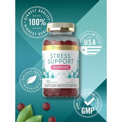 Carlyle Stress Less Gummies | 50 Count | with Gaba & L India | Ubuy