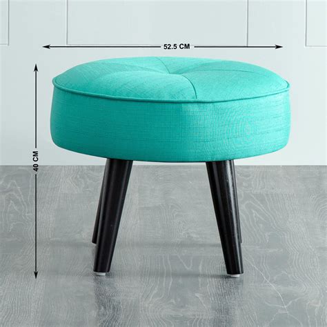 Buy Hannah Ottoman - Blue from Home Centre at just INR 5999.0