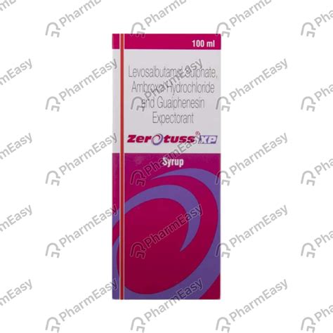 Zerotuss Xp Bottle Of 100ml Syrup: Uses, Side Effects, Price & Dosage ...