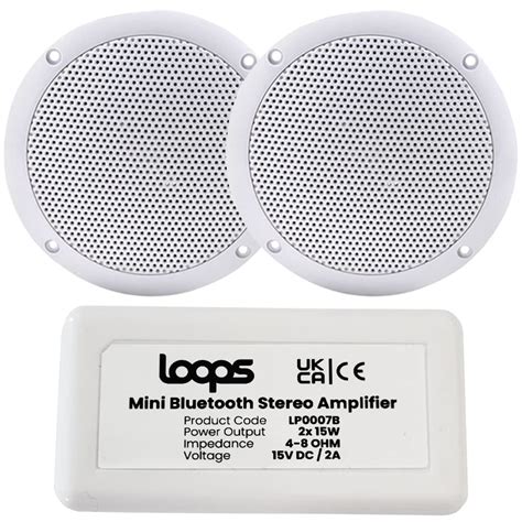 Buy LoopsUK Wireless/Bluetooth Amplifier & 2x 80W Ceiling Speaker Kit ...