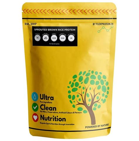 Flex Protein Sprouted Brown Rice Protein Unflavoured – Classic Derma