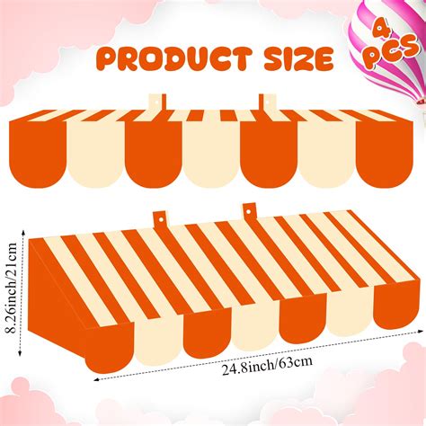 Snapklik.com : Datanly 4 Pcs 3D Awning Decorations Ice Cream Cart Hut ...