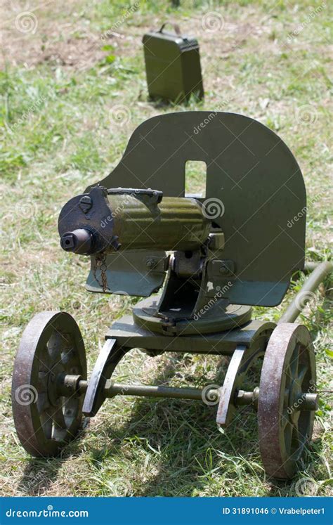 German Machine Gun of World War II Stock Photo - Image of site, history ...