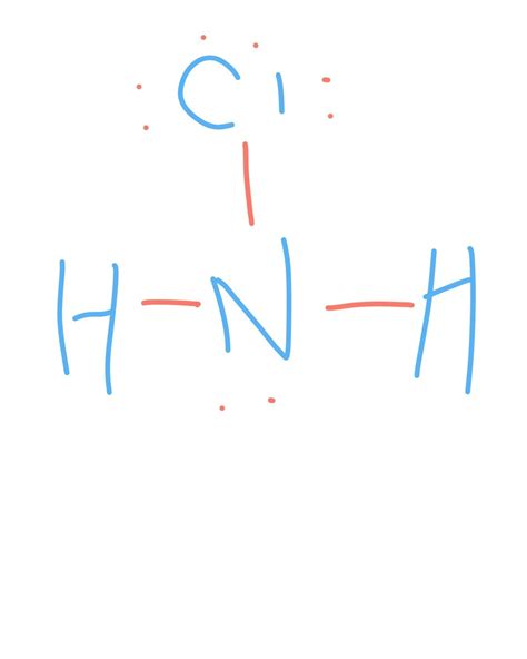 Chloramine has the chemical formula NH2Cl. Nitrogen has five valence ...