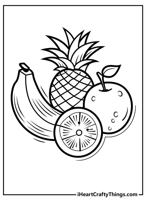 Fruits Coloring Pages Printable 的图像结果