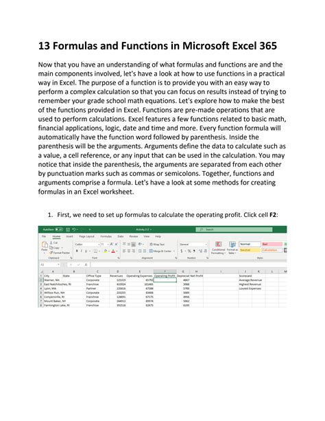 Image result for Excel 365 Tutorials Formulas