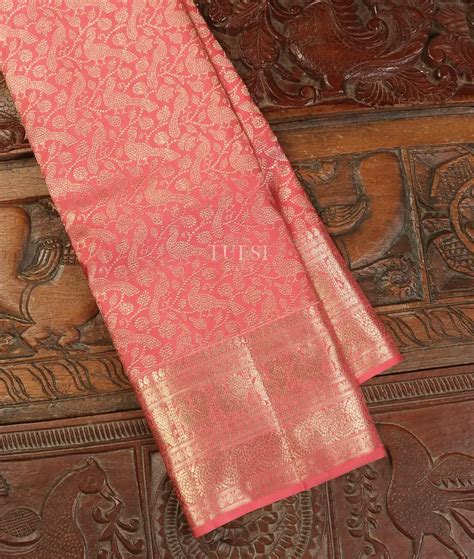 Buy Pink Kanjivaram Silk Saree T545795