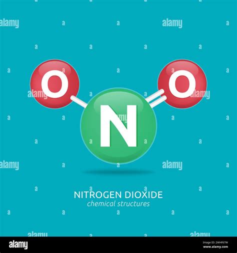 Chemical structure nitrogen dioxide no2 Stock Vector Images - Alamy
