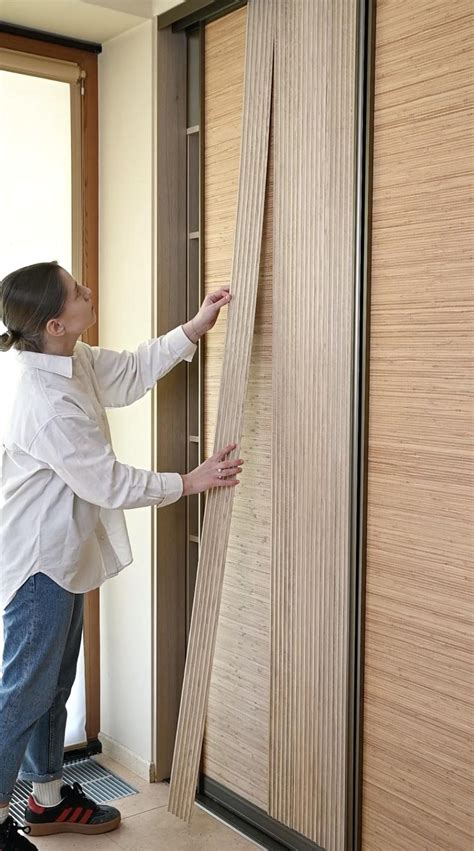 Self Adhesive Oak Flute Panel: 3D Peel and Stick Wall Decor - Sample ...