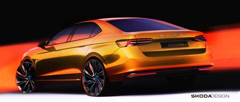 Skoda Next-Gen Superb Design Teased; Will It Come With Hybrid ...