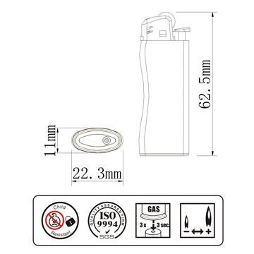 China Worldwide Patent, Mini Flint Gas Lighter with International ...