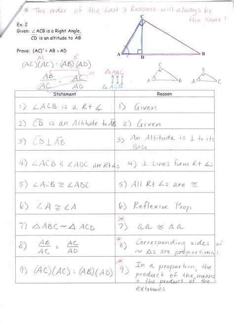 Triangle Similarity Proofs Worksheet Image 22 1 .jpeg Name: Higri