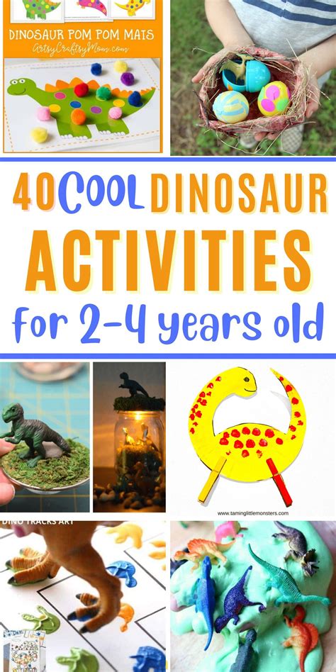 41 easy dinosaur crafts activities for preschoolers – Artofit
