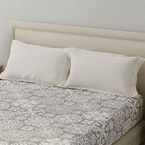 Buy LAYERS Basicx Cotton 120TC Printed 3Pcs Queen Bedsheet Set from ...