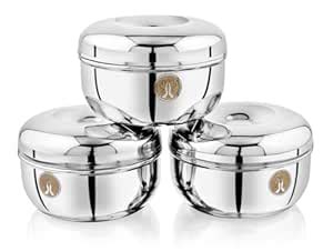 Ammantran Stainless Steel Storage Containers Set - Durable Steel Boxes ...