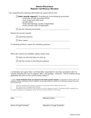 Image result for Medical Records Request Form