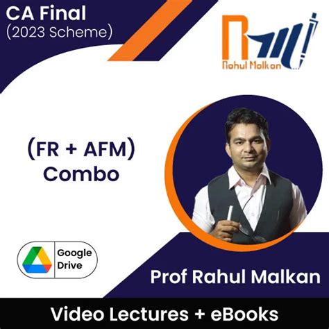 CA Final (2023 Scheme) (FR + AFM) Combo Video Lectures by Prof Rahul M ...