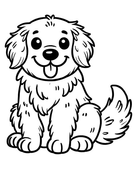 Golden Retriever coloring pages - ColoringLib