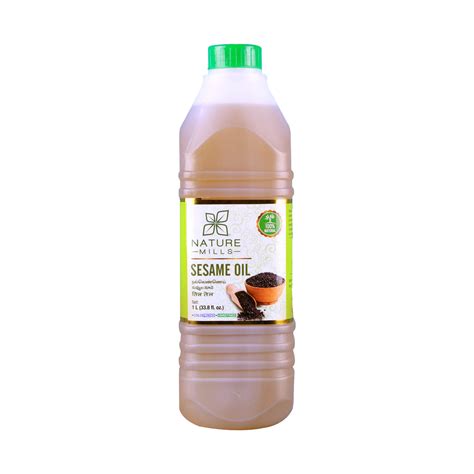 Natural Sesame Oil - Unrefined, Cold-pressed and 100% Natural ...