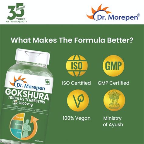 Buy Dr. Morepen Gokshura and Multivitamins For Men - Improves Men\'s...