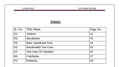 COMP ENGG SOFTWARE TESTING: Test Cases for Calculator Project - Studocu
