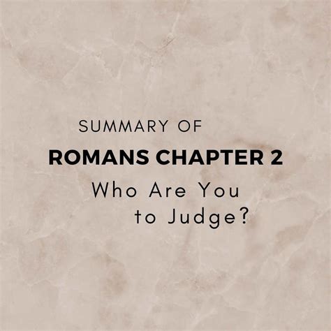 What Does Romans Chapter 2 Mean - Bible Commentary - Megan Allen Ministries