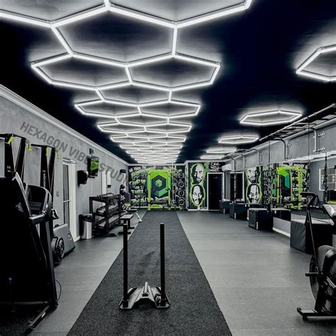 Pro Gym Hexagon Led Ceiling Light Barbershop Honeycomb Garage Light ...