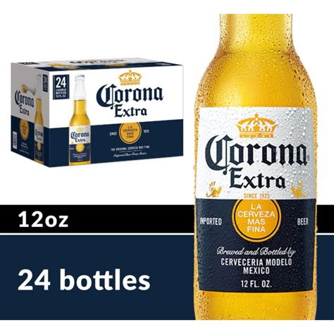Corona Extra Beer Mexican Lager, Beer 24 Pack, 12 fl oz Bottles, 4.6% ...