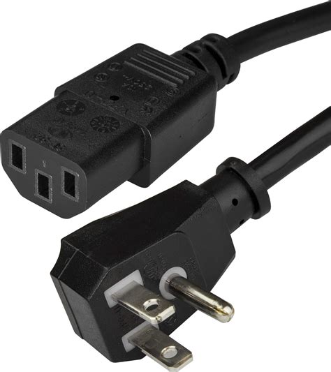 Amazon.com: StarTech.com 15ft (4.5m) Computer Power Cord, Flat NEMA 5 ...