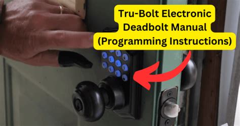 Tru Bolt Changing User Code 的图像结果