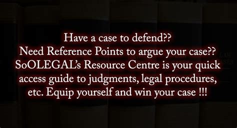 NEW FEATURE: Have a case to defend?? Need Reference Points to argue ...