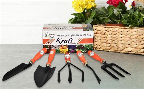 Kraft Seeds Garden Tool Set (5-Pieces) : Amazon.in: Garden & Outdoors