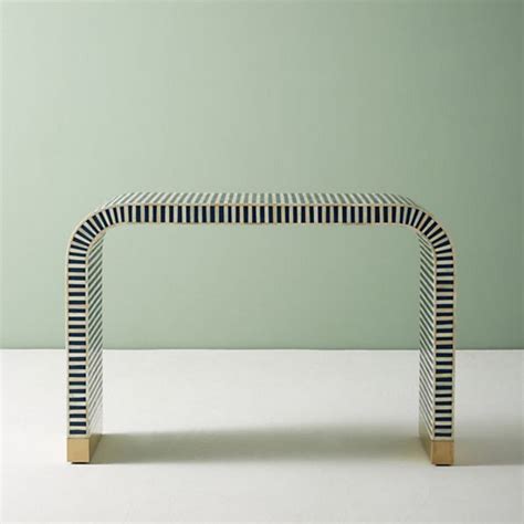 Inlay Waterfall Console Table – CasaGold