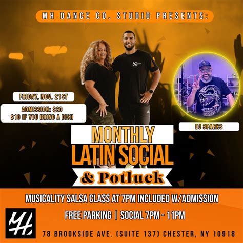 Monthly Latin Social & Potluck!!!, Matt Hernandez Dance Co. - 2023 ...