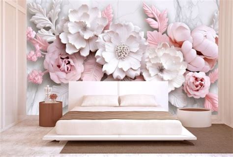 T9231 Wallpaper 3D flowers -> iwiDecor.com