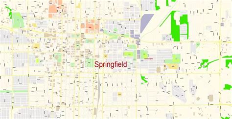 Image result for Springfield IL Map