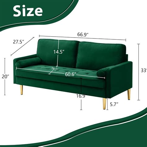 Hdxdkog Velvet Loveseat Sofa,Mid Century Modern Small Love India | Ubuy