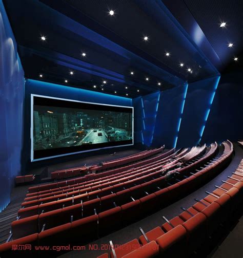 IMAX巨幕电影院 3D影院_整体效果_室内模型_3D模型免费下载_摩尔网