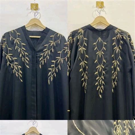 Al Afra Abaya Handwork Abaya Korean Nida Fabric (Imported)
