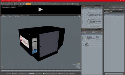 Old Airport Cargo Container 3D | 3D Molier International