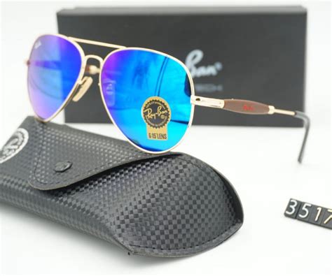 Ray-Ban New Design Aqua & Gold 3517 Oval Trendy Hot Favorite Master Pc ...