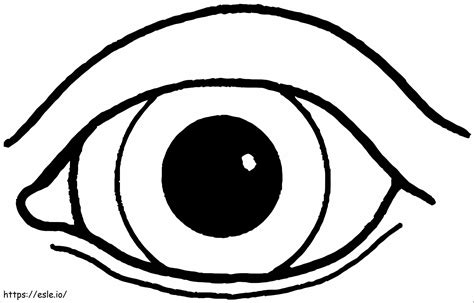 Eye Coloring Page Printable