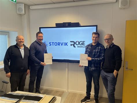 Roge AS and Storvik sign a collaboration agreement - Storvik