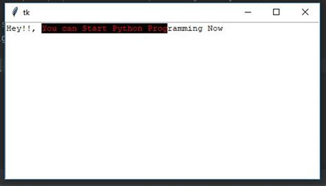 Adding coloured text to selected text in Tkinter