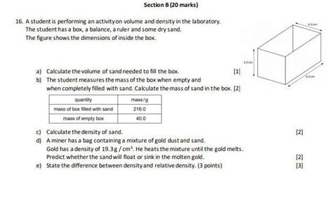 a student is performing an activity of volume and density in laboratory ...