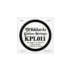 D'Addario KPL011 Soldered Twist Reinforced Single String.011 : Amazon ...