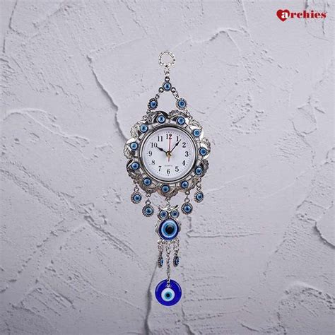 Archies Evil Eye And Owl Hanging Clock